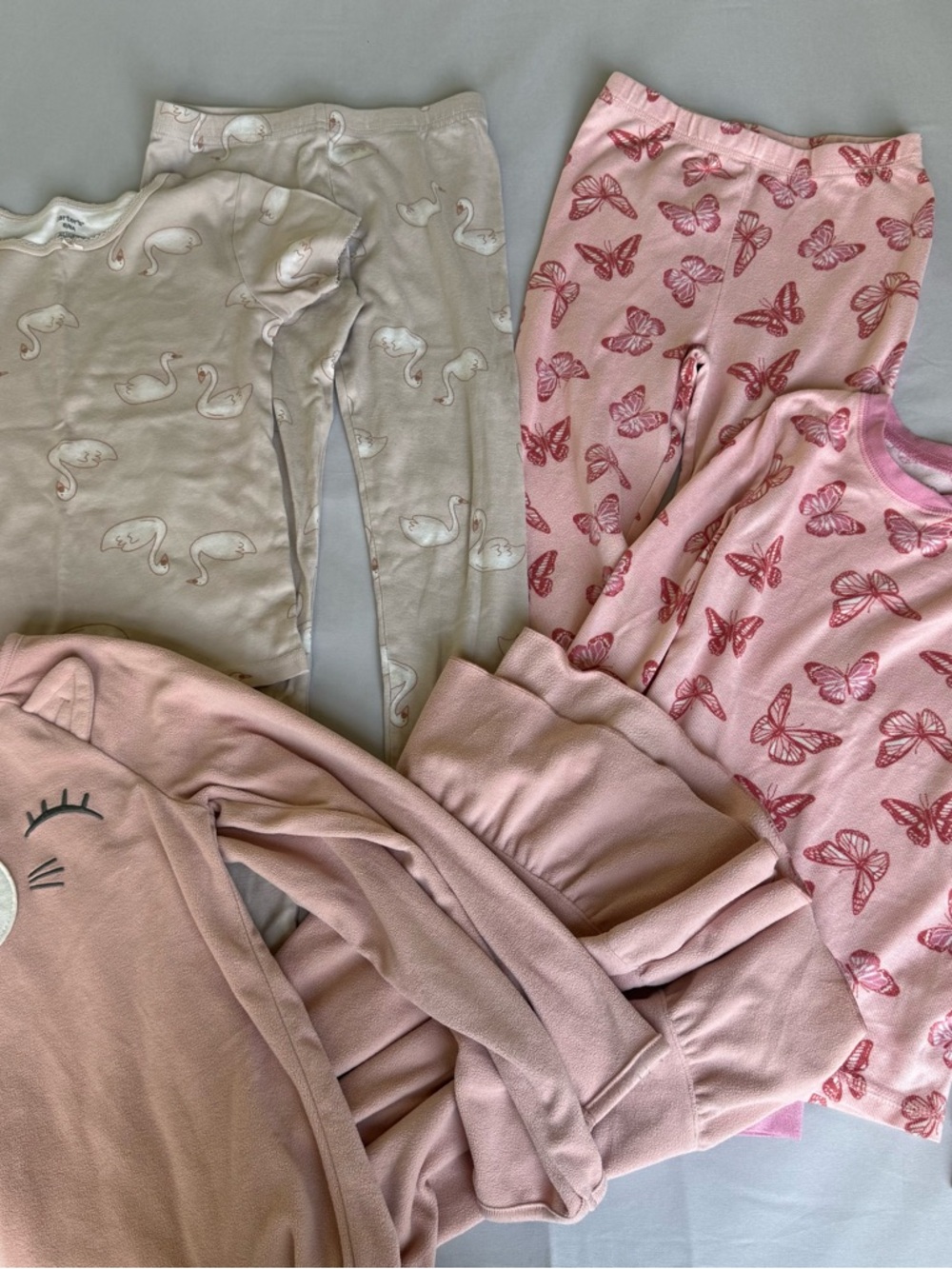 Cuddl Duds & carters Girls Pajama Sets